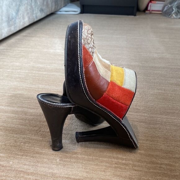 Coach leather, mules, coach logo - Picture 2 of 5